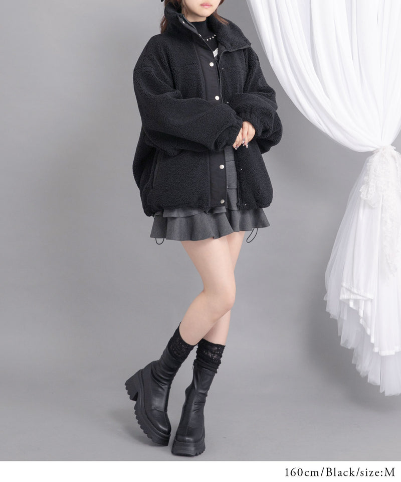 ボアスタンドブルゾン【ジャケット】【コート】