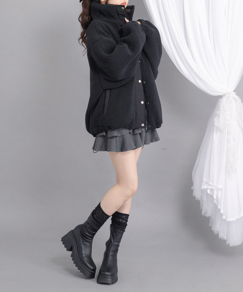 ボアスタンドブルゾン【ジャケット】【コート】