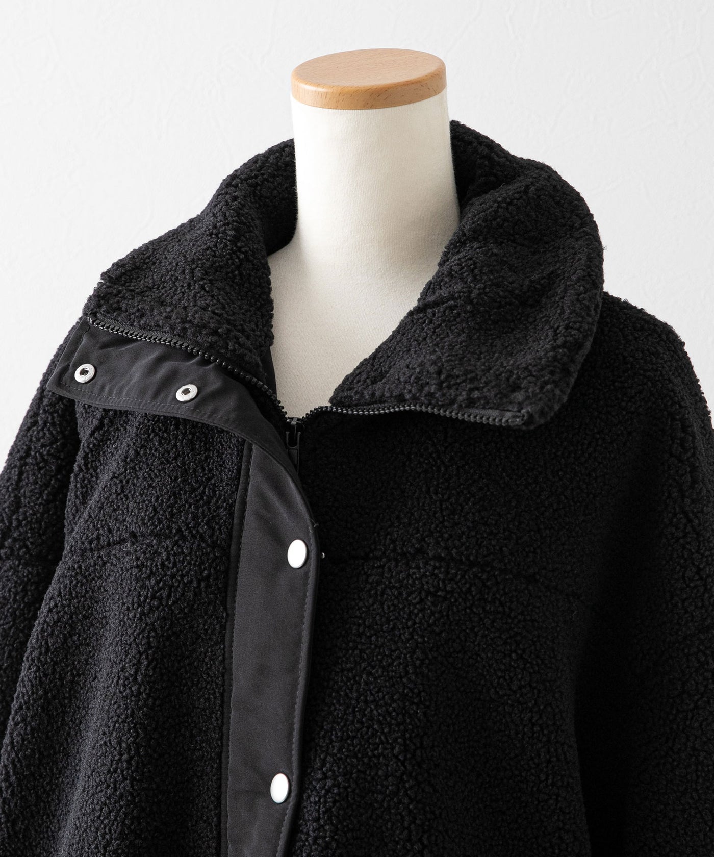 ボアスタンドブルゾン【ジャケット】【コート】 – レディース