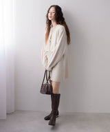 2wayニットカーデワンピースセット