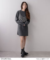 2wayニットカーデワンピースセット