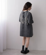 2wayニットカーデワンピースセット