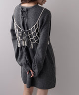 2wayニットカーデワンピースセット