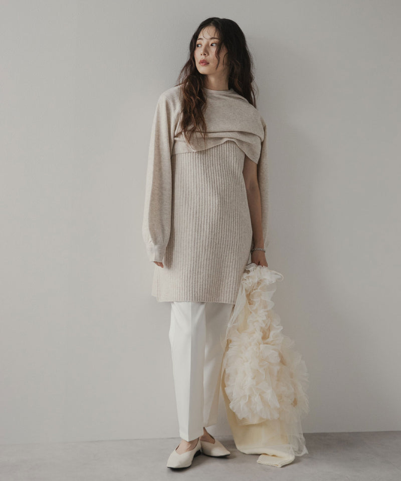 2wayニットカーデワンピースセット