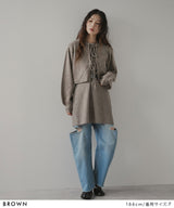 2wayニットカーデワンピースセット