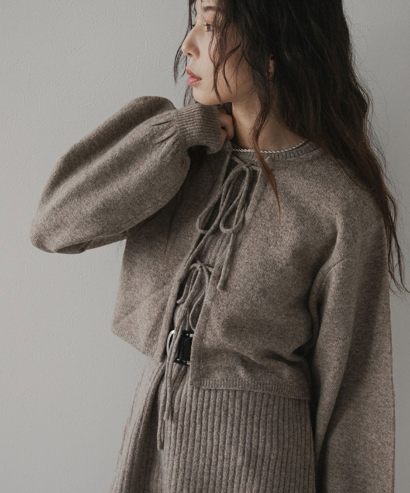 2wayニットカーデワンピースセット