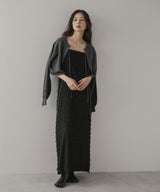 2wayニットカーデワンピースセット