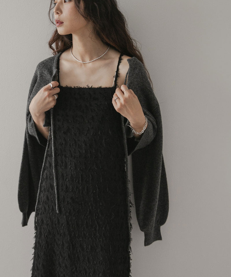 2wayニットカーデワンピースセット