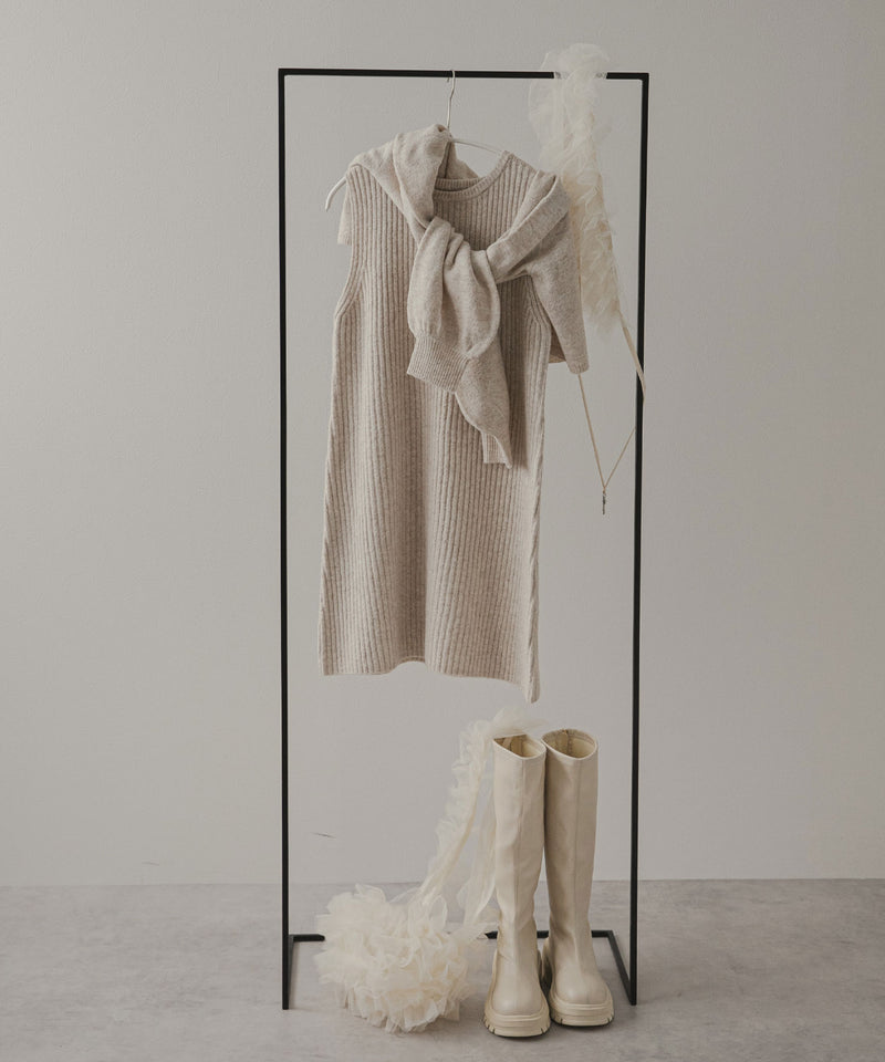 2wayニットカーデワンピースセット