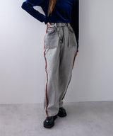 【最上もが着用】リバースミディアムデニムパンツ