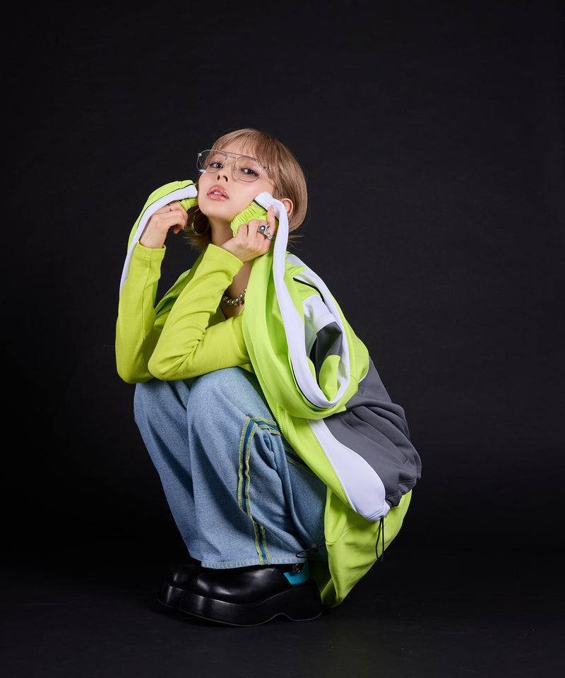 【最上もが着用】リバースミディアムデニムパンツ