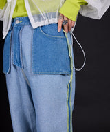 【最上もが着用】リバースミディアムデニムパンツ