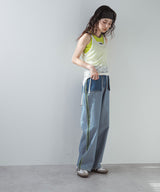 【最上もが着用】リバースミディアムデニムパンツ