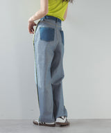 【最上もが着用】リバースミディアムデニムパンツ