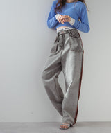 【最上もが着用】リバースミディアムデニムパンツ