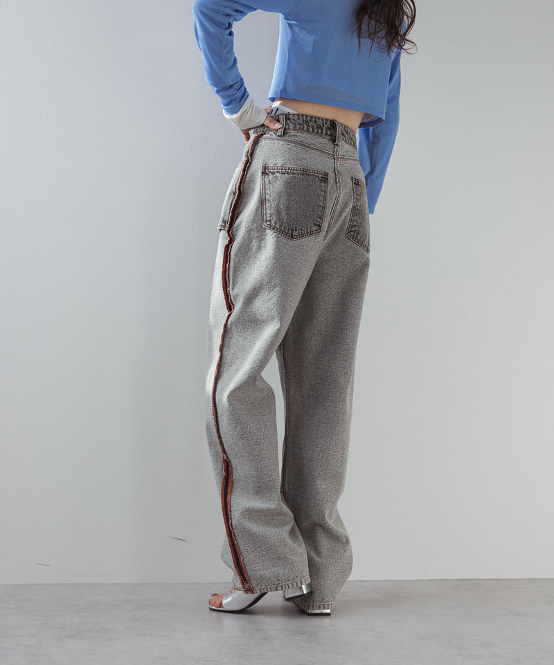 【最上もが着用】リバースミディアムデニムパンツ