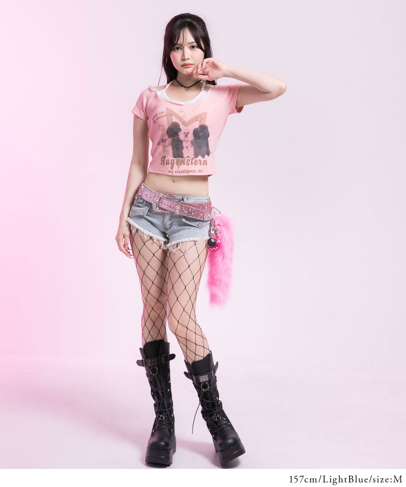 ギャルデニムショートパンツ