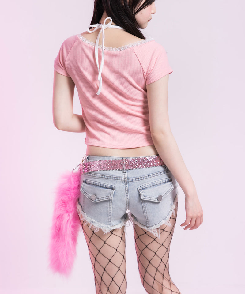 ギャルデニムショートパンツ