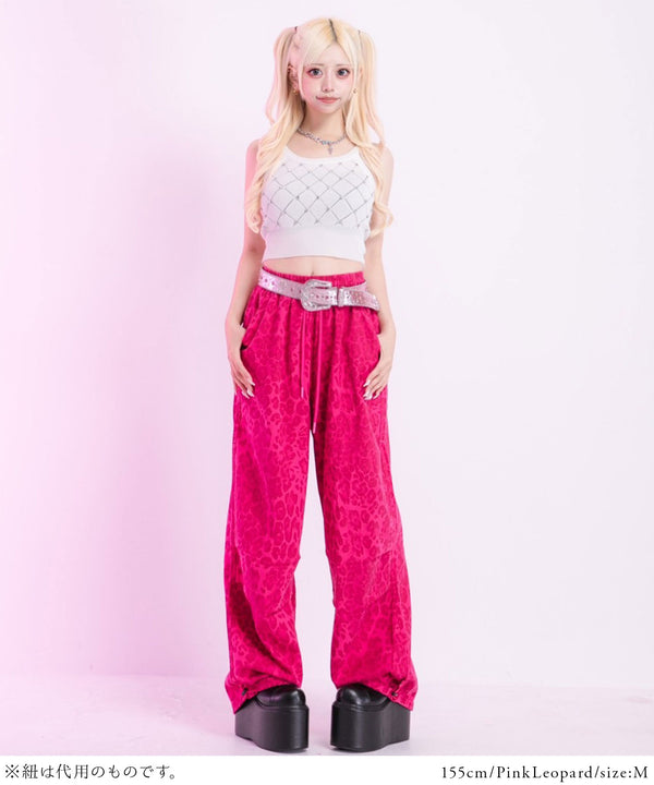 ピンクレオパードor迷彩ゆるギャルパンツ