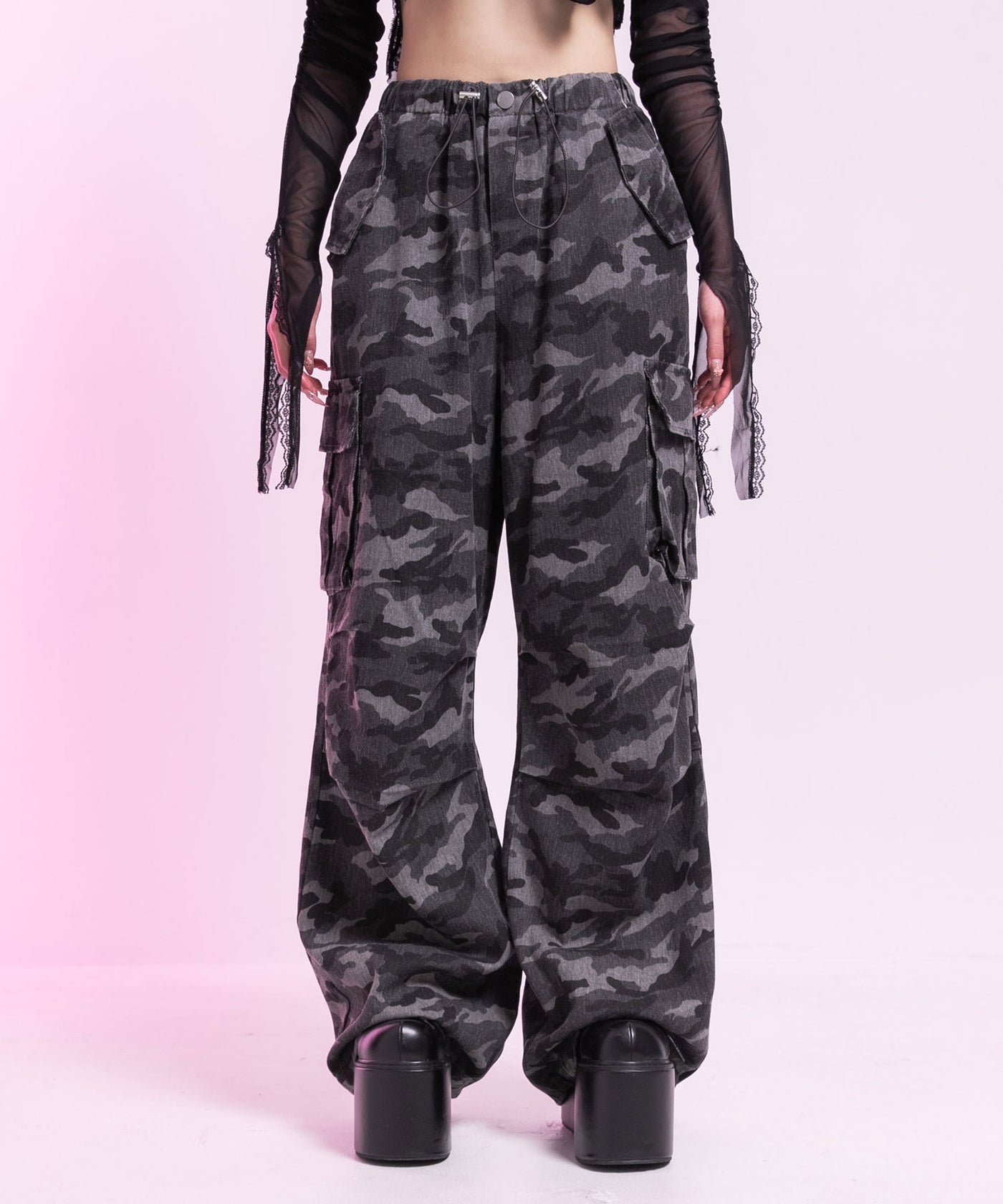 ピンクレオパードor迷彩ゆるギャルパンツ – レディースファッション