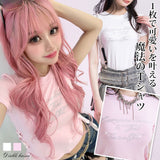 ロゴビジュー半袖カットソー