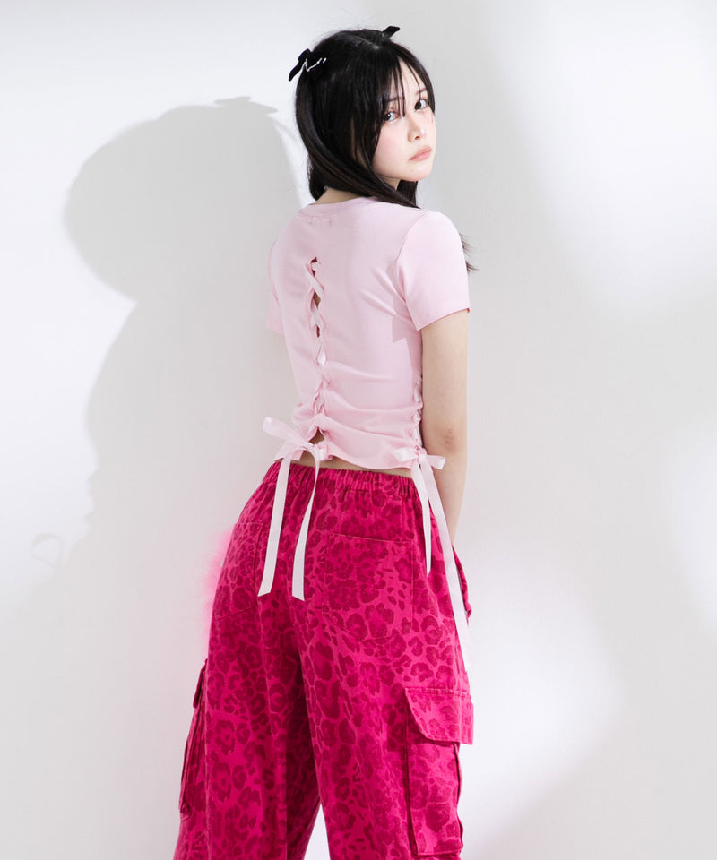 ロゴビジュー半袖カットソー