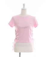 ロゴビジュー半袖カットソー