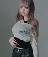 透けトップス×キャミ2点セット