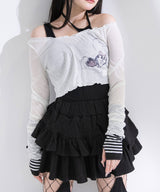 透けトップス×キャミ2点セット