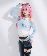 透けトップス×キャミ2点セット