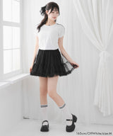 【メール便】サイドドロストラインストーンロゴTシャツ【大きいサイズ有り】