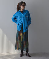 【メール便】水彩アート総柄シアーキャミワンピース