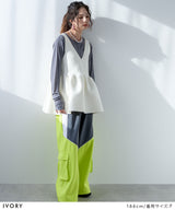 2wayペプラムベストトップス