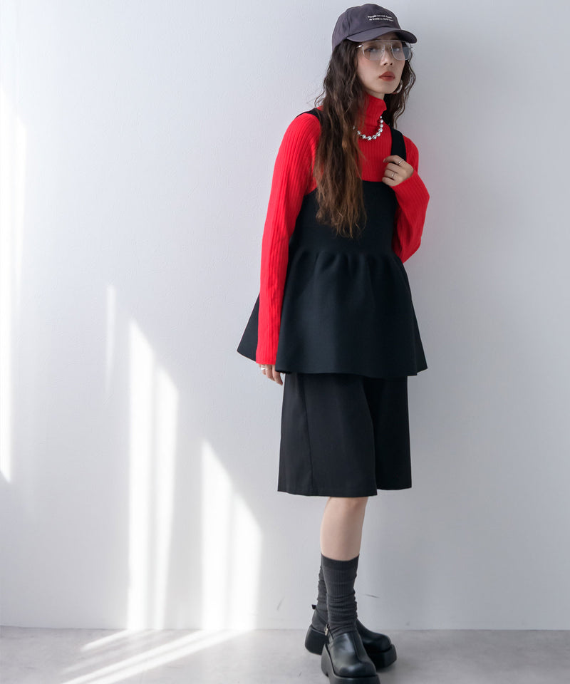 2wayペプラムベストトップス