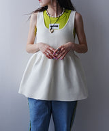 2wayペプラムベストトップス