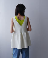 2wayペプラムベストトップス