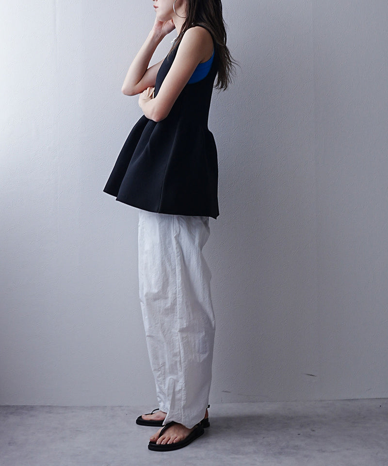 2wayペプラムベストトップス