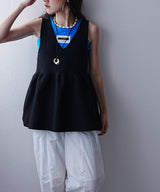 2wayペプラムベストトップス