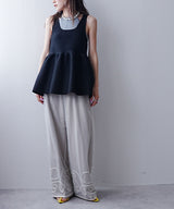 2wayペプラムベストトップス