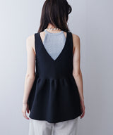 2wayペプラムベストトップス