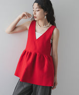 2wayペプラムベストトップス