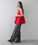 2wayペプラムベストトップス