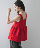 2wayペプラムベストトップス