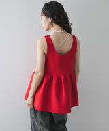 2wayペプラムベストトップス