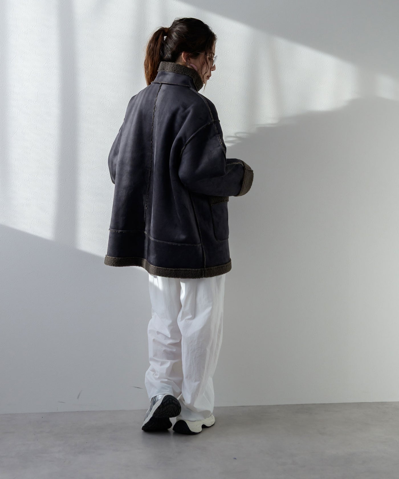 フェイクムートンスタンドジャケット – レディースファッション通販の