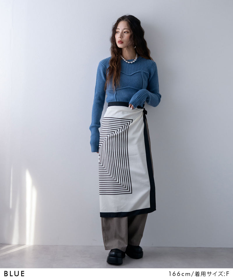 ビスチェドッキングニット