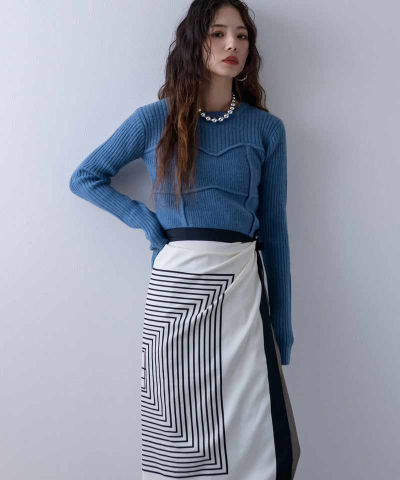 ビスチェドッキングニット