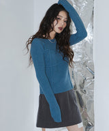 ビスチェドッキングニット