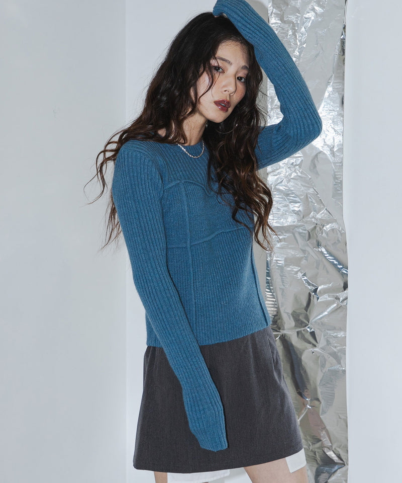 ビスチェドッキングニット