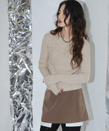 ビスチェドッキングニット